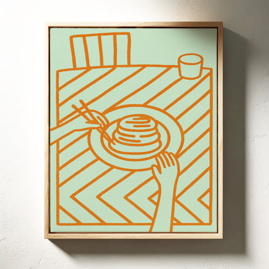 Morning Pancakes Meet Mint Lines