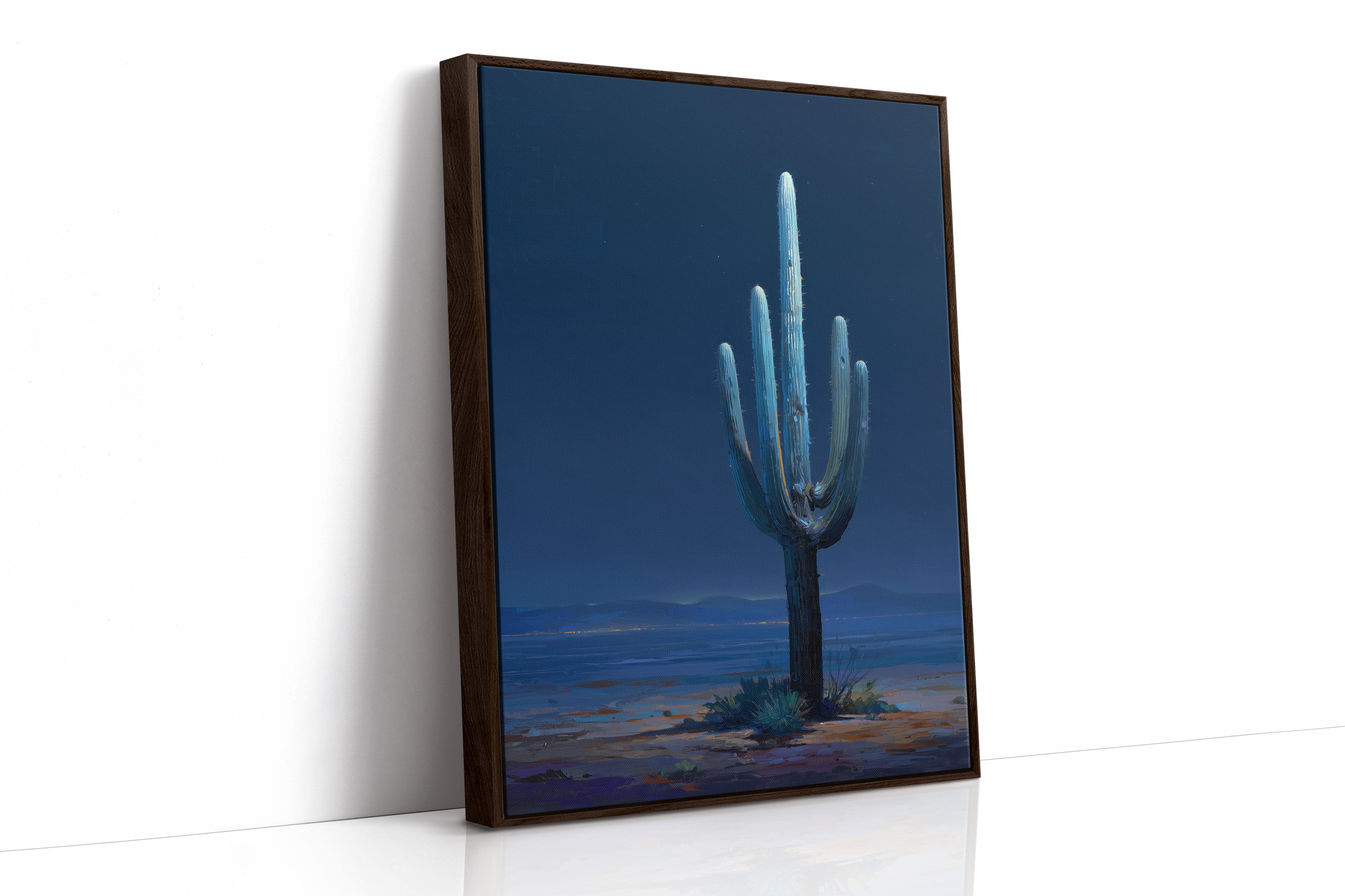 Midnight Sentinel Under Desert Stars