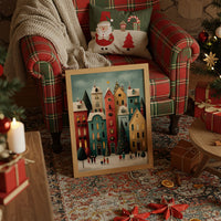 Colorful Houses Share Winter Stories