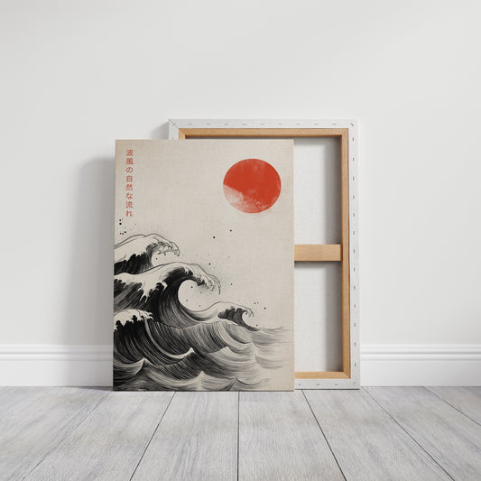 Japanese Ink Waves – The Flow of Nature