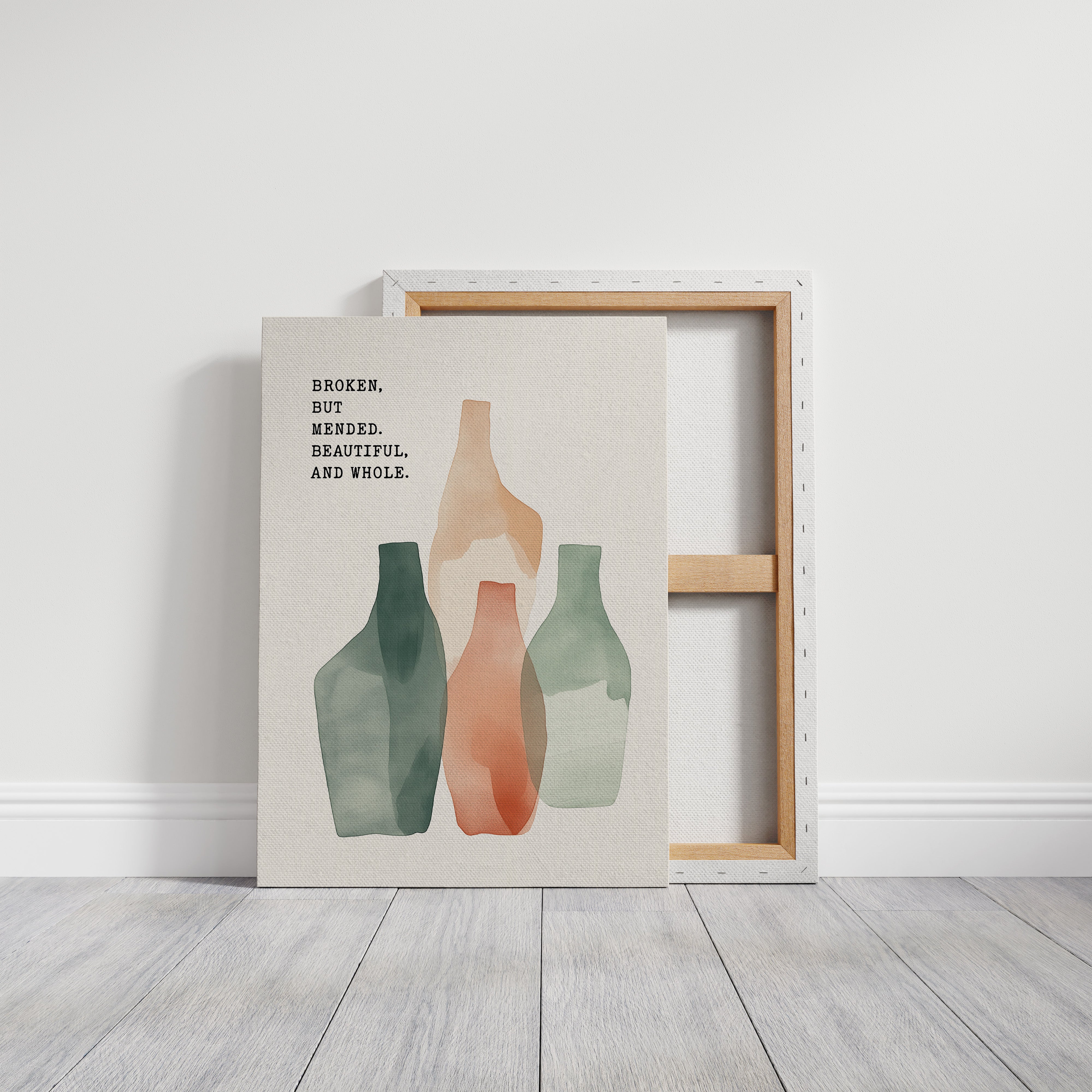 Broken Yet Beautiful Watercolor Vessels