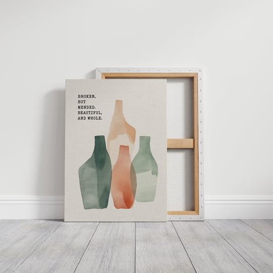 Broken Yet Beautiful Watercolor Vessels