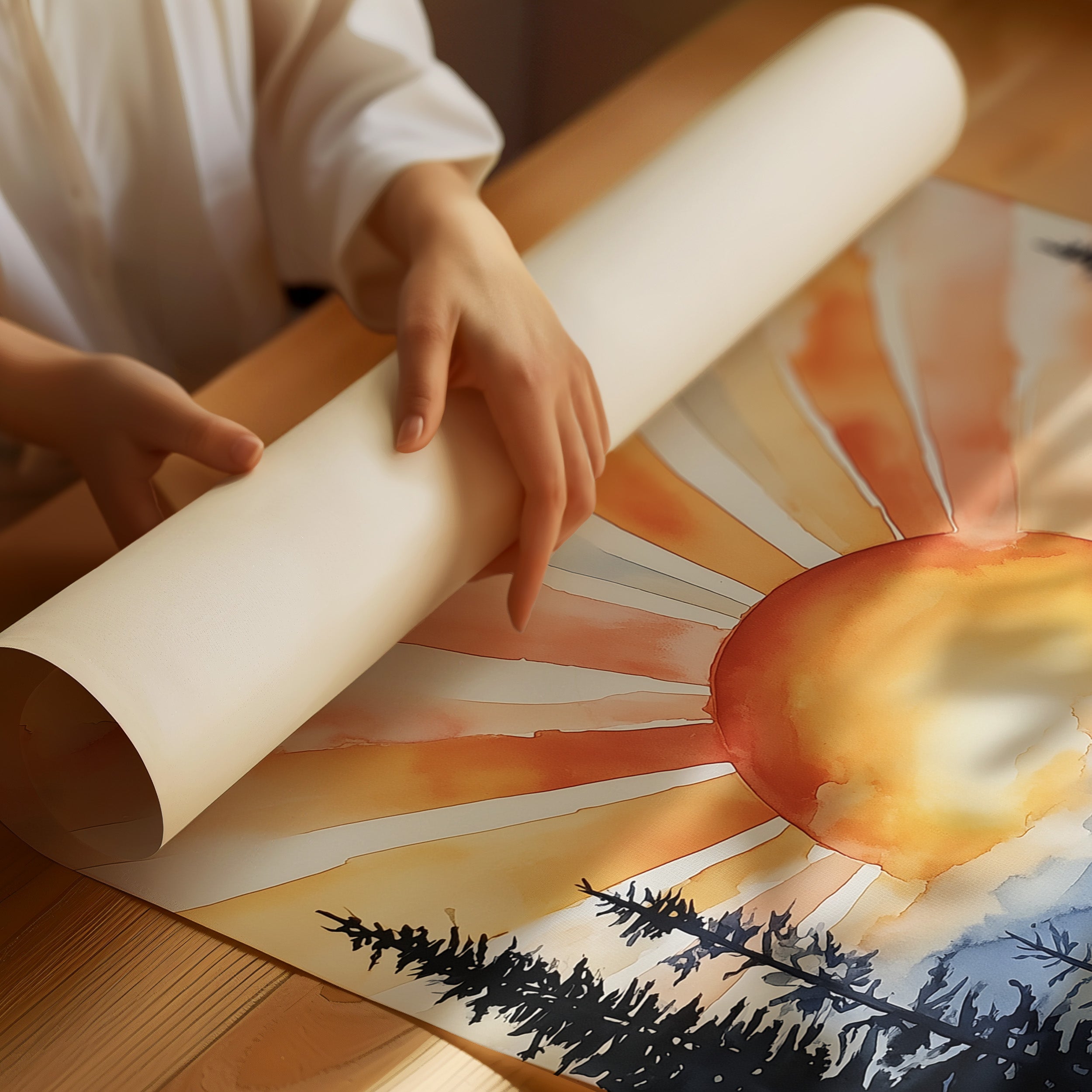 Daisies Dance At Mountain Dawn