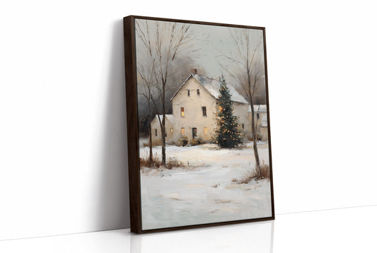 Winter's Embrace: Farmhouse Serenity