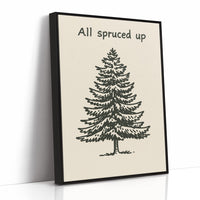 Simple Evergreen In December Light