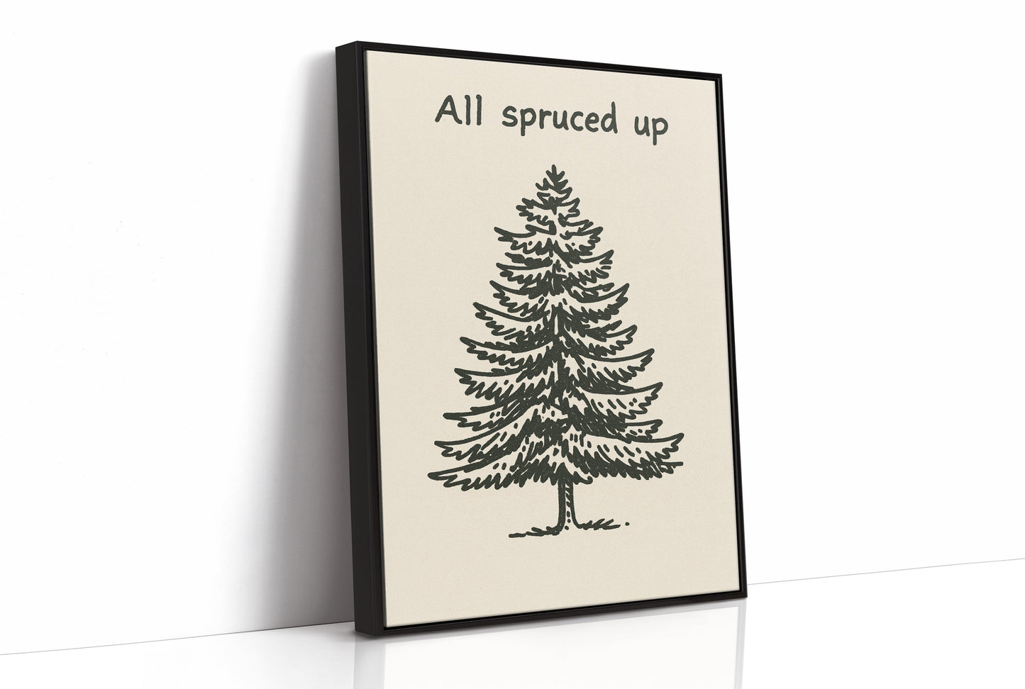 Simple Evergreen In December Light