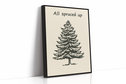 Simple Evergreen In December Light