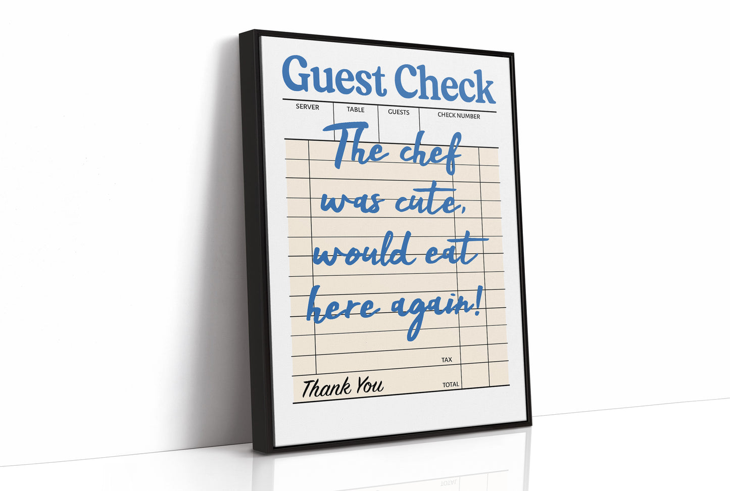 The Chef Was Cute, Blue Diner Edition