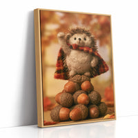 Felted Hedgehog Acorn Champion