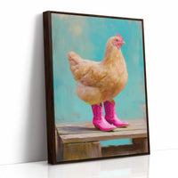 Farmyard Fashionista Struts Pink Boots