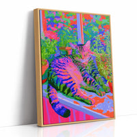 Neon Tabby Garden Nap