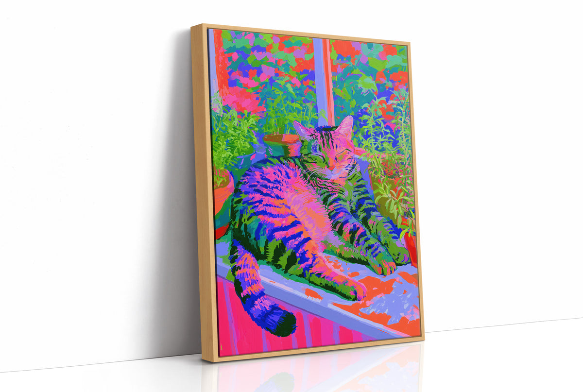 Neon Tabby Garden Nap