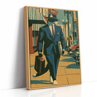 Noir Detective Cat Street Scene