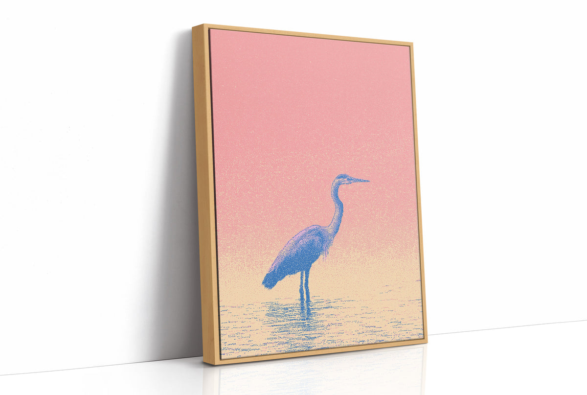 Blue Heron Dawn Silhouette