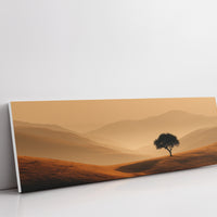 A Lone Tree In Golden Quiet