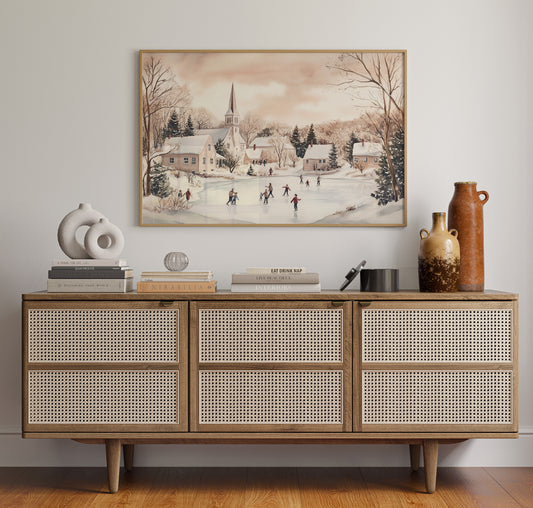 Winter's Dance On Village Ice