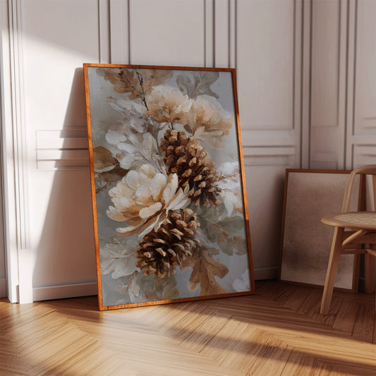 Pine Cones Dance In Winter Light