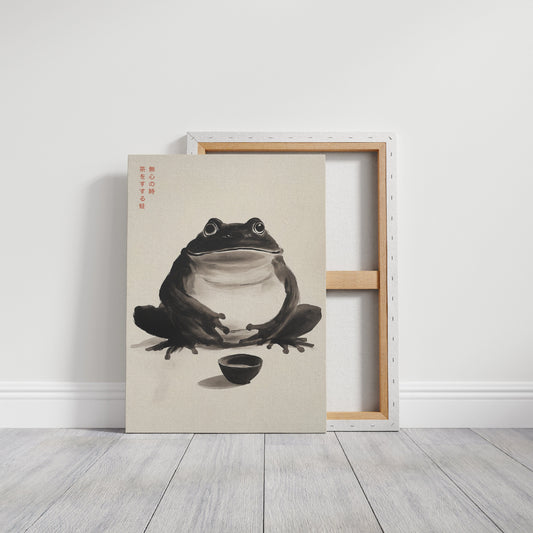 Zen Frog – A Moment of Tea