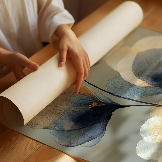 Indigo Petals Dance At Dawn