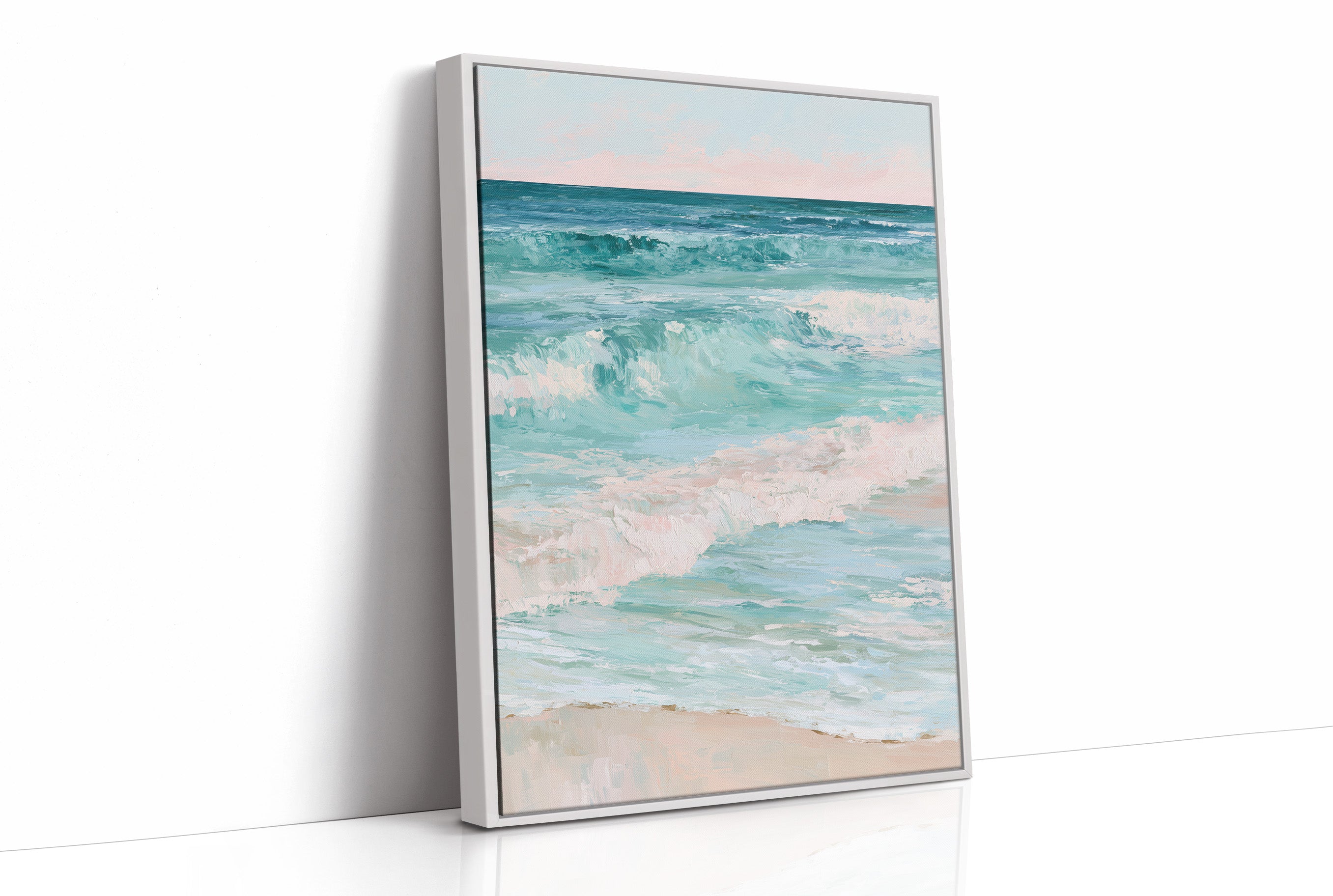 Turquoise Tide, Blush Sky