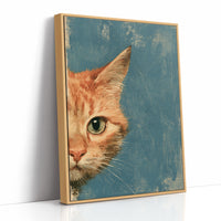 Ginger Cat Half Face Study