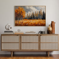 Autumn Meadow Sings Through Birch Lines