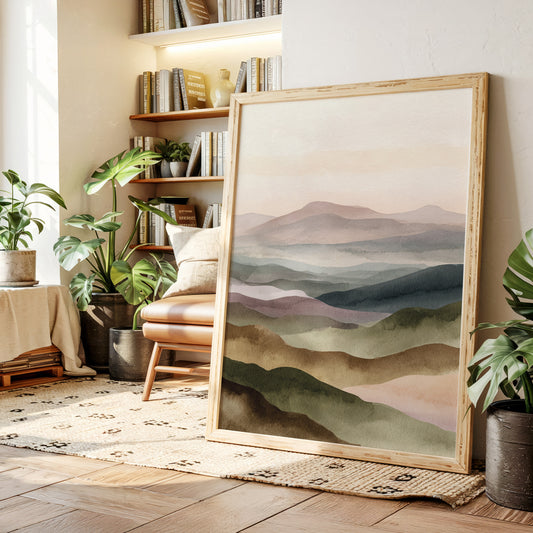 Mountains Breathe in Gentle Hues