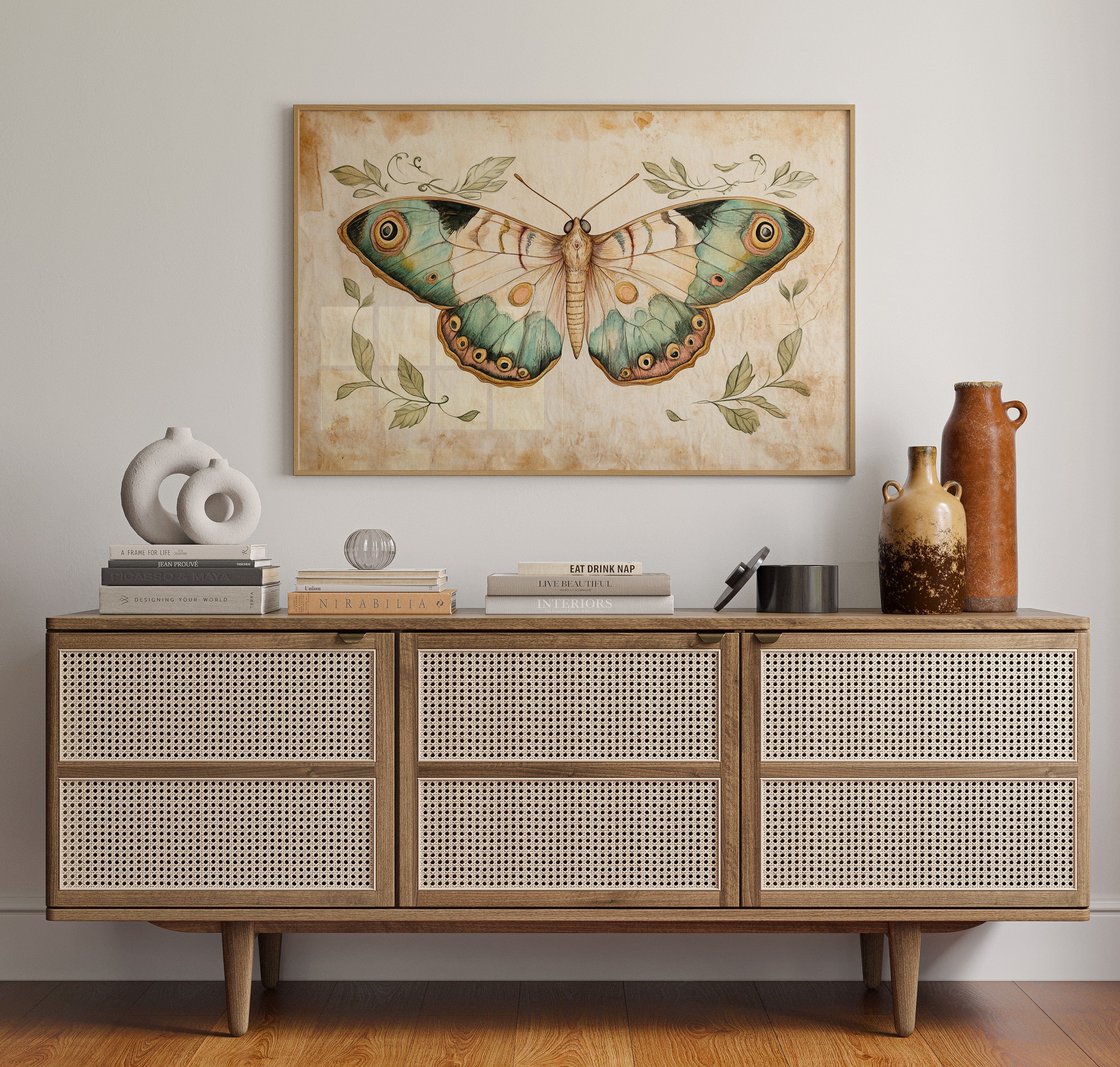 Aged Pages Hold Butterfly Tales