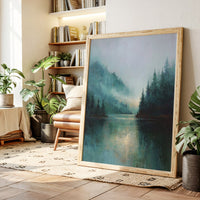 Mist Enfolds the Silent Lake