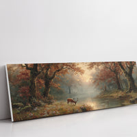 Autumn Stag By The Quiet Water