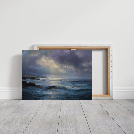 Light Breaks Through Ocean Storm