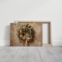 Wreath of Leaves and Soft Florals