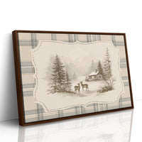 Quiet Visitors at the Winter Cabin
