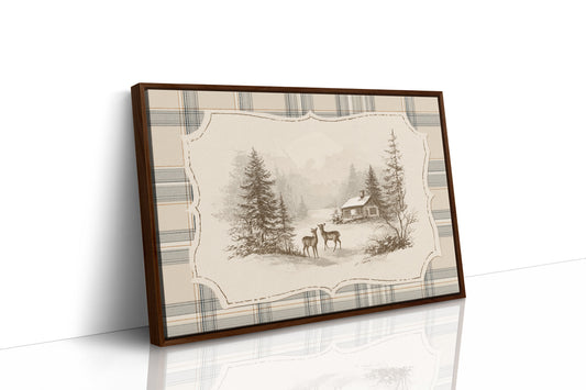 Quiet Visitors at the Winter Cabin