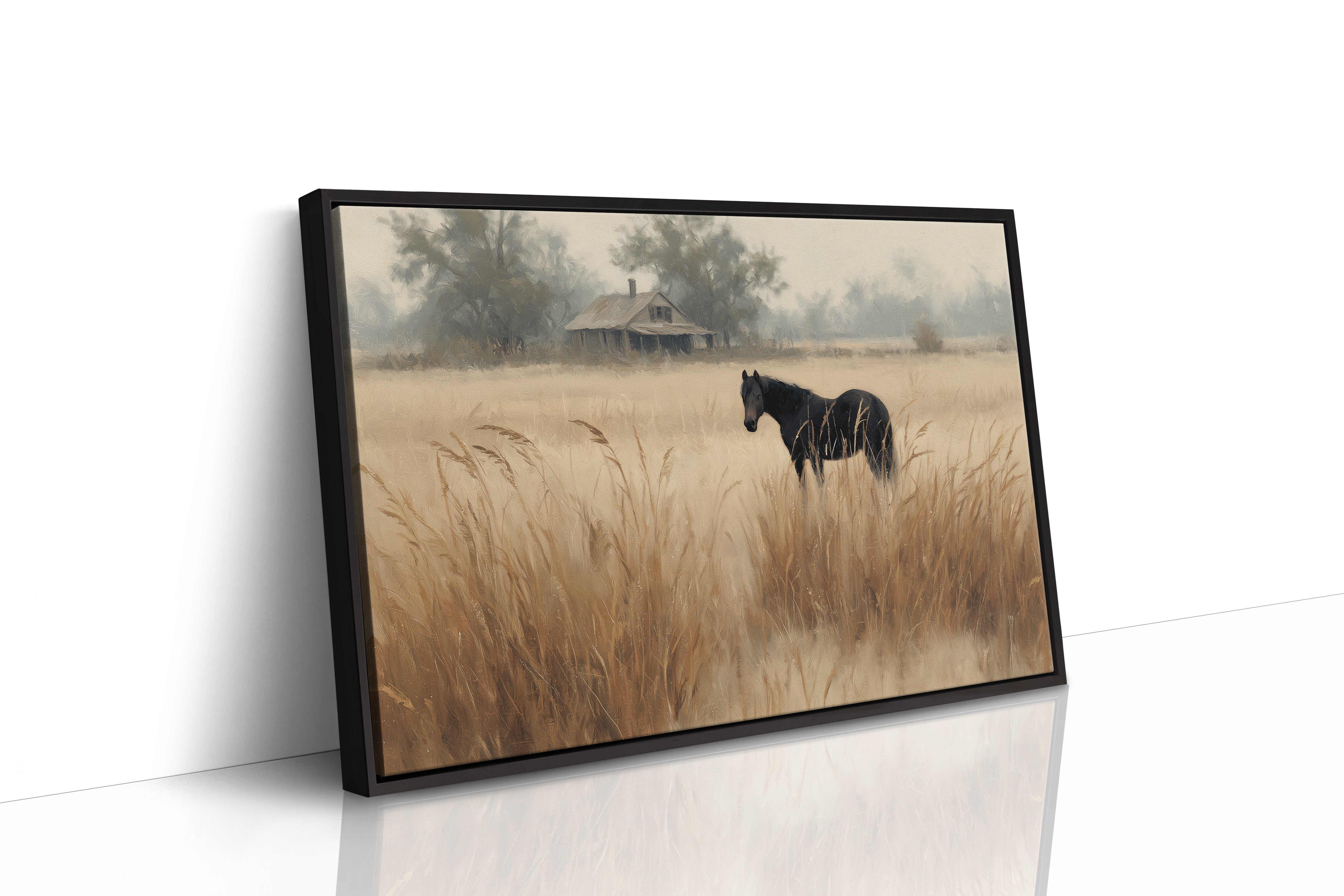Ebony Horse in Amber Meadows