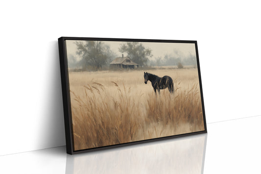 Ebony Horse in Amber Meadows