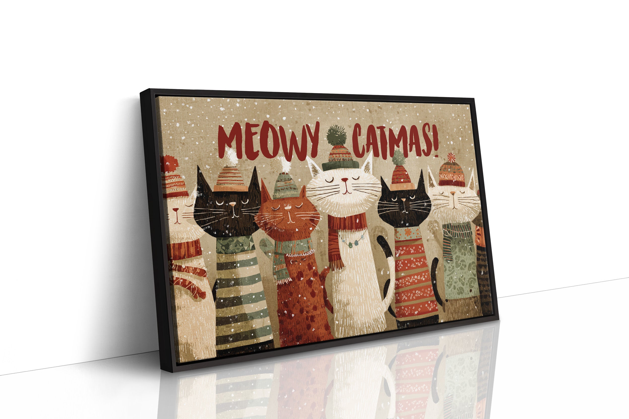 Feline Choir Sings Winter Joy