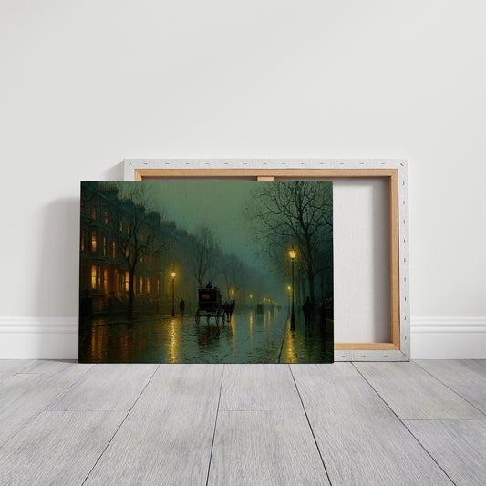 Foggy Streets Await Midnight Carriage