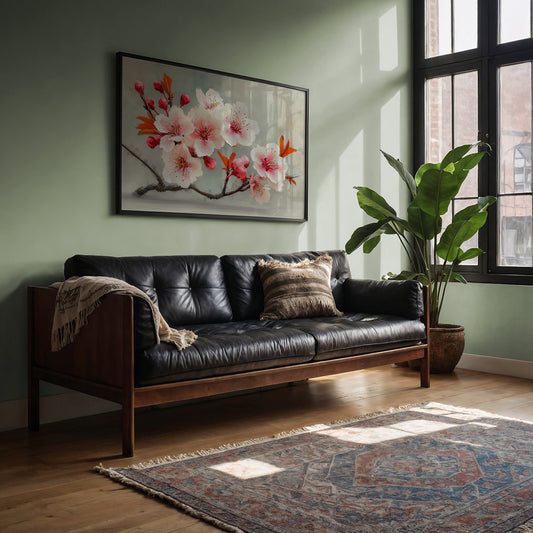 Blossoms Rest In Golden Hour Light