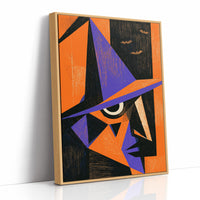 Cubist Witch Face Halloween