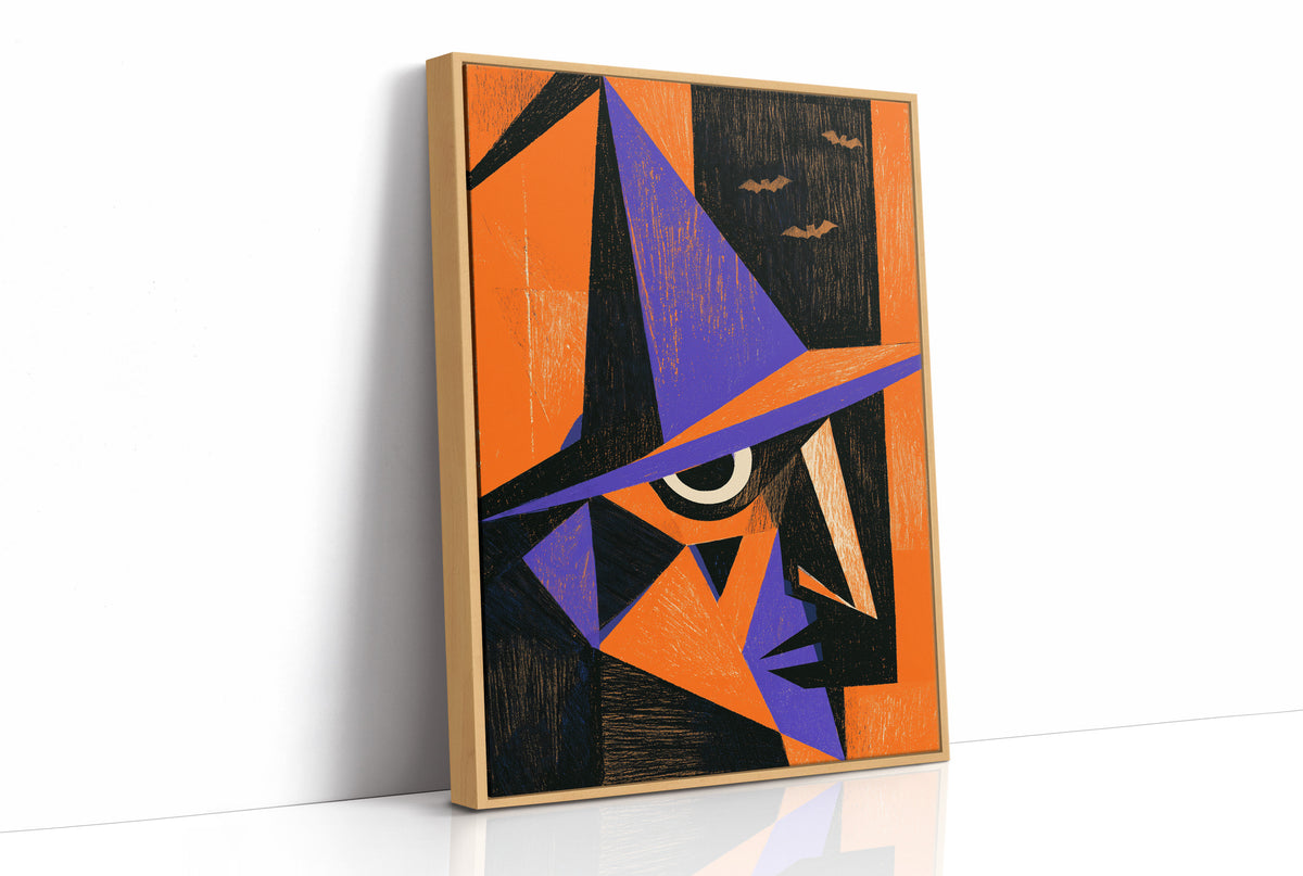 Cubist Witch Face Halloween