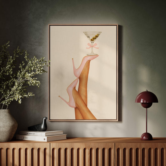 Pink Stilettos Serve Martini Magic