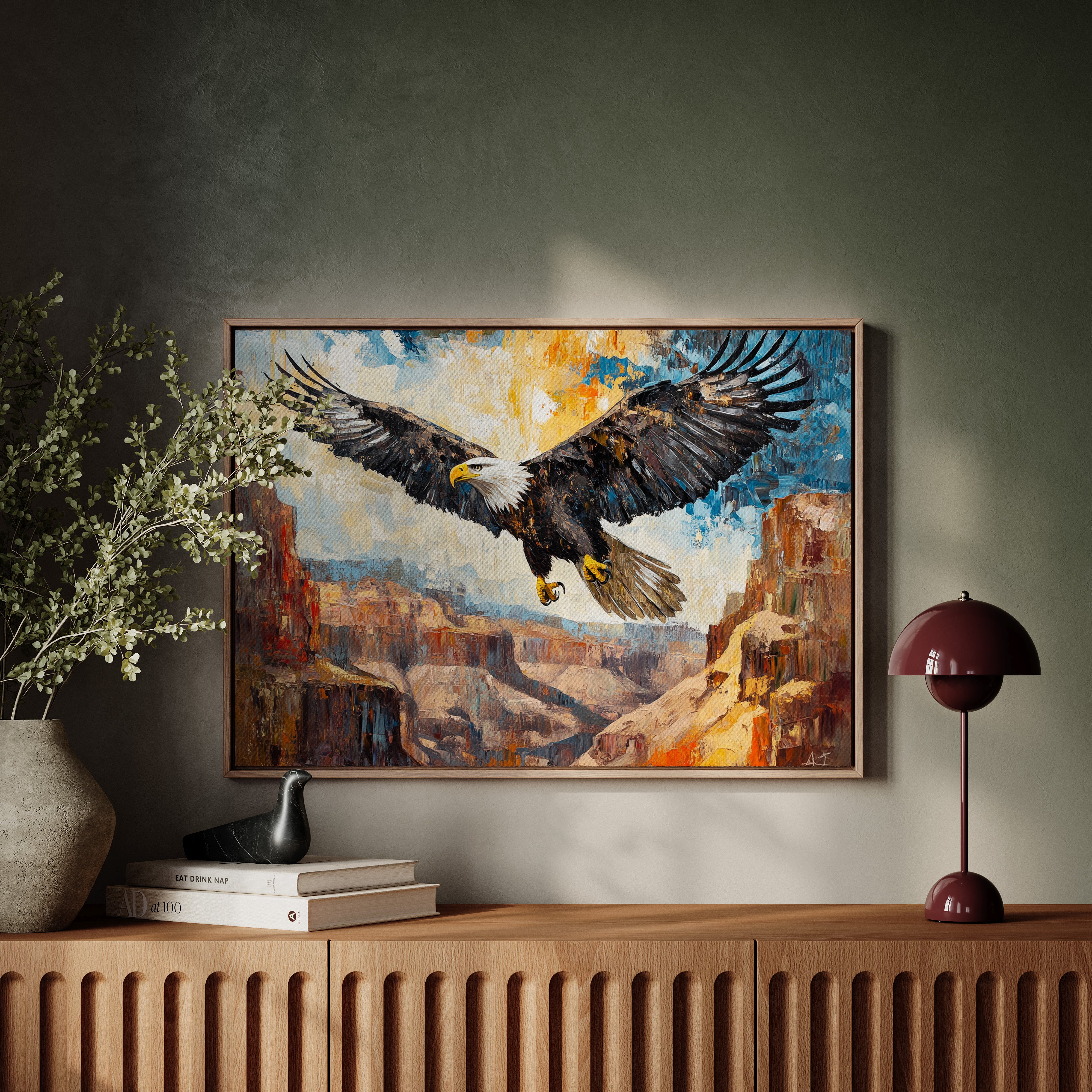 Majestic Eagle Over Painted Canyons