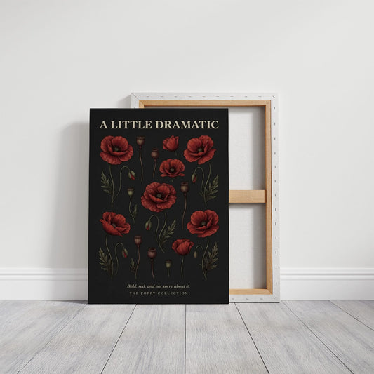 A Little Dramatic: Vintage Poppy Chart