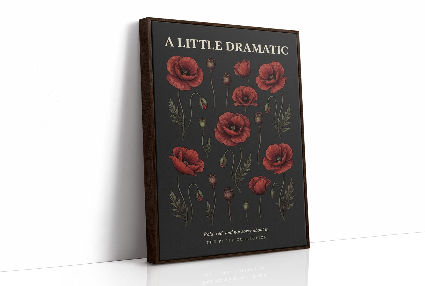 A Little Dramatic: Vintage Poppy Chart