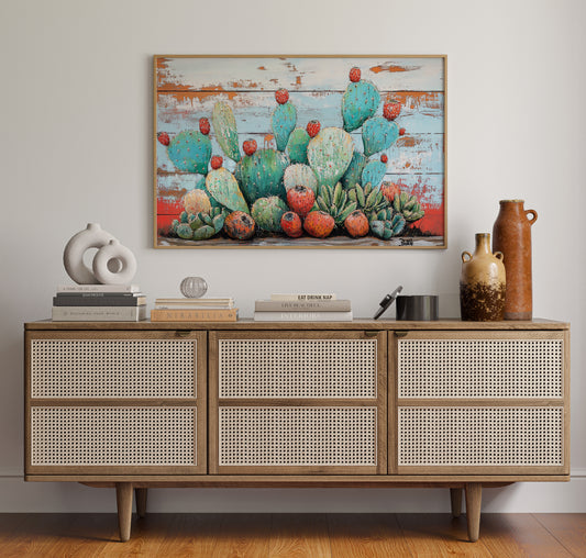 Desert Jewels On Weathered Wood