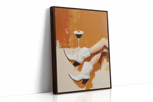 Evening Pause In Amber Light