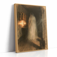 Ghostly Figure Haunted Hallway