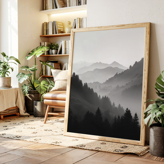Veil of Mountains in Mist