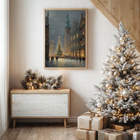 Winter Lights Dance Through Old Town